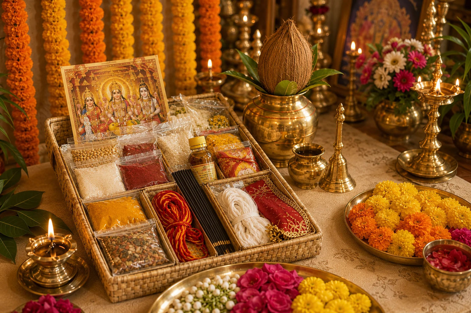 Samagri kit included