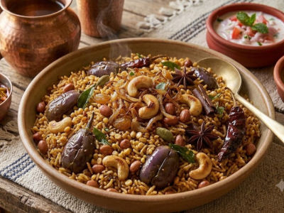 Vangi Bhaat - Rice & Breads dish from EZGatherr catering menu