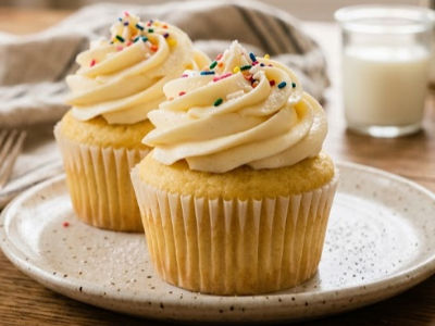 Vanila Cup cake - eggless  - Desserts dish from EZGatherr catering menu