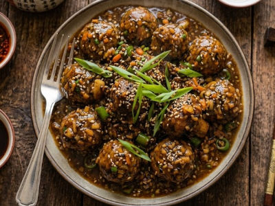 Veg Manchurian gravy - Mains dish from EZGatherr catering menu