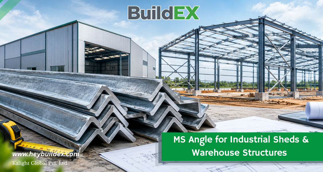 MS Angle for Industrial Sheds and Warehouse Structures