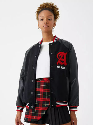 Rainame Bomber Leather Look