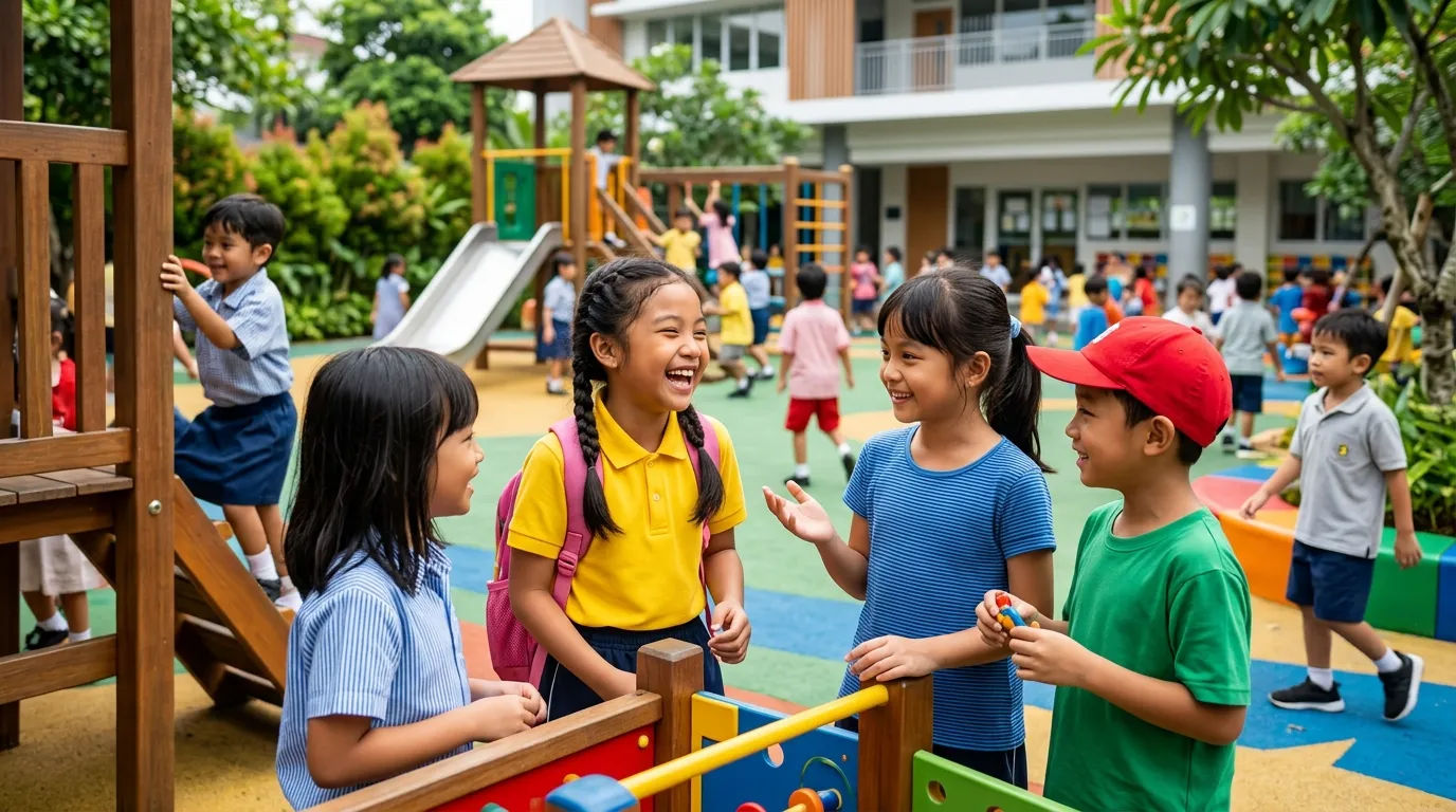 Interaksi sosial anak di sekolah sebagai bentuk latihan kecerdasan emosional