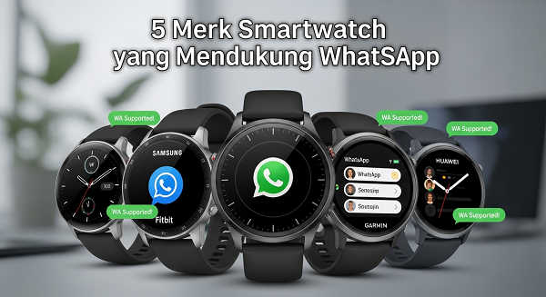 Ini 5 Merk Smartwatch Yang Mendukung Whatsapp