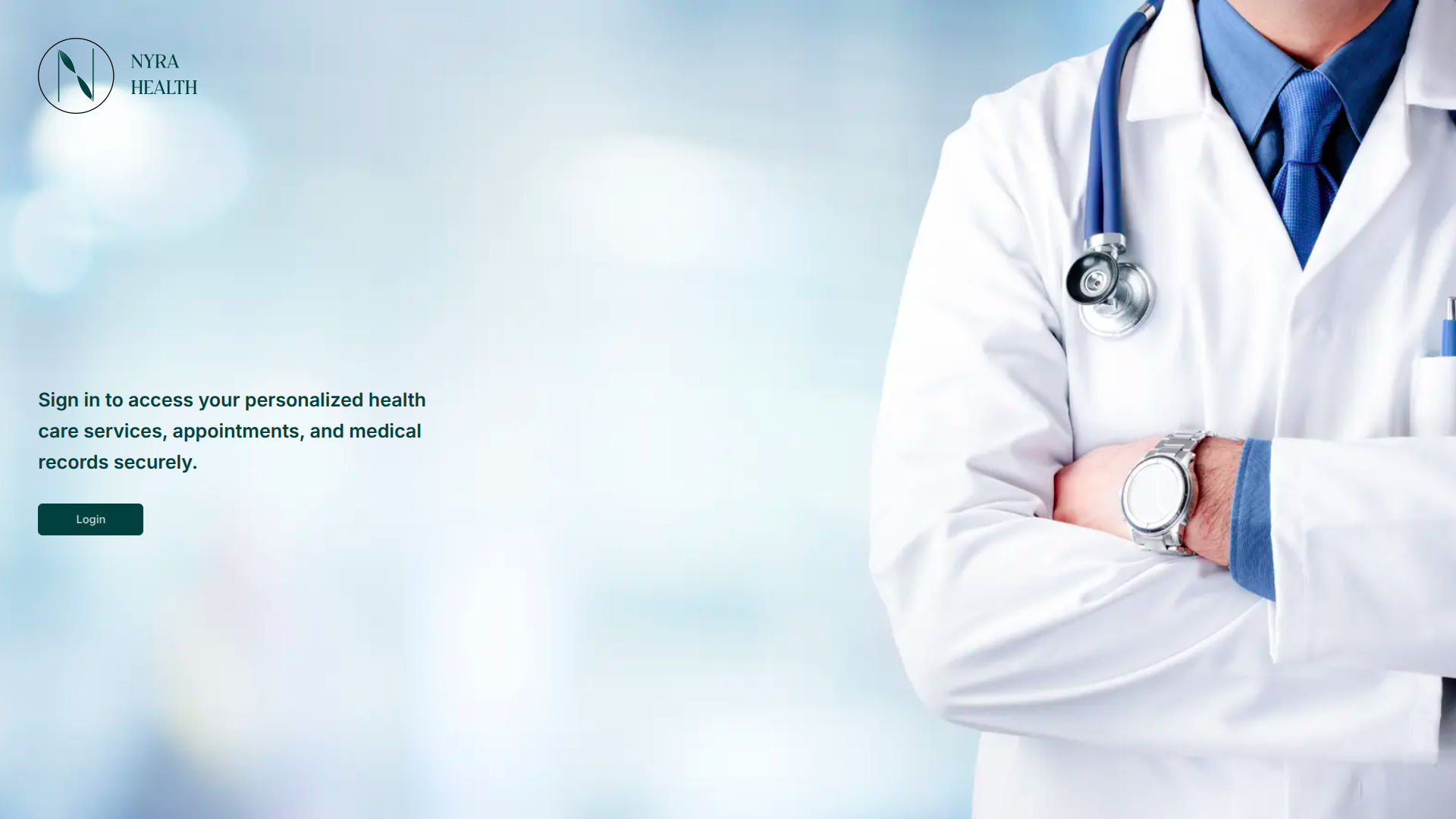 Nyra Health Landing Page