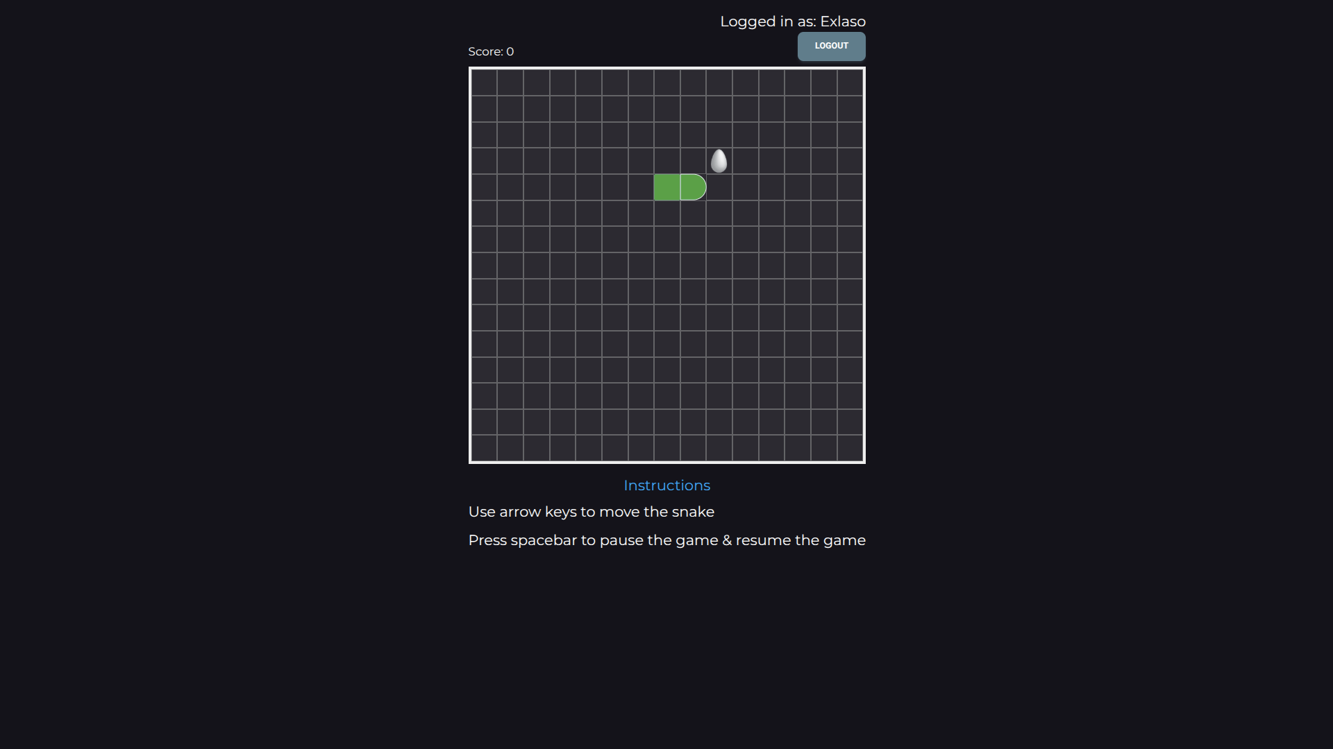 Snake Game Screenshot 1