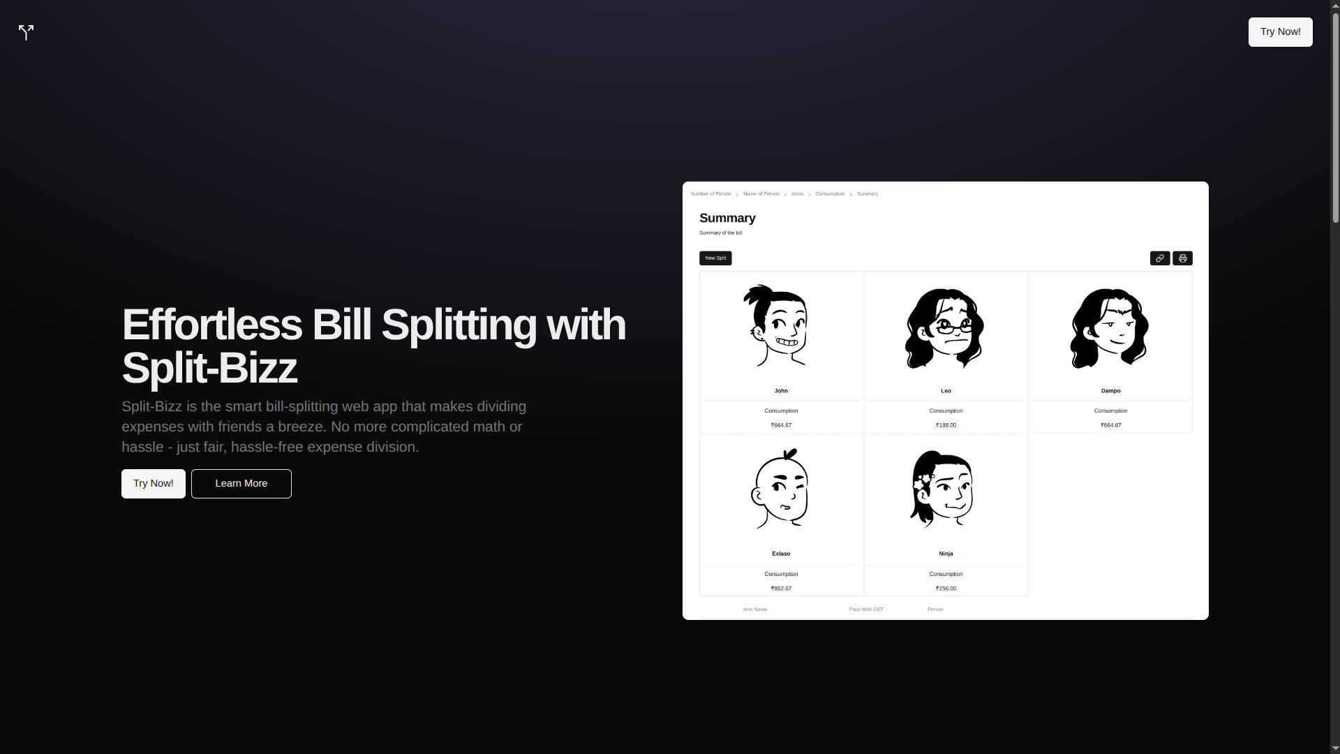Split Bizz Screen Shot 1