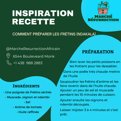 Inspiration Recette la semaine pour préparer les #frétins (NDAKALA). Inspiration Recette la semaine pour préparer les #frétins (NDAKALA).