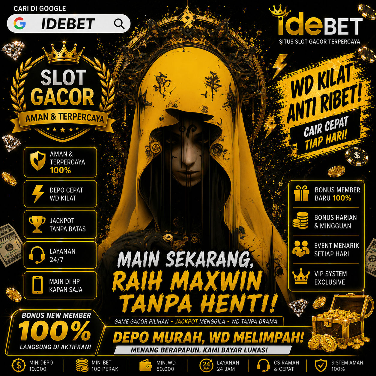 IDEBET: Focus Adalah Kunci, Dari Segala Kemenangan Dan Situs Wajib Cengli