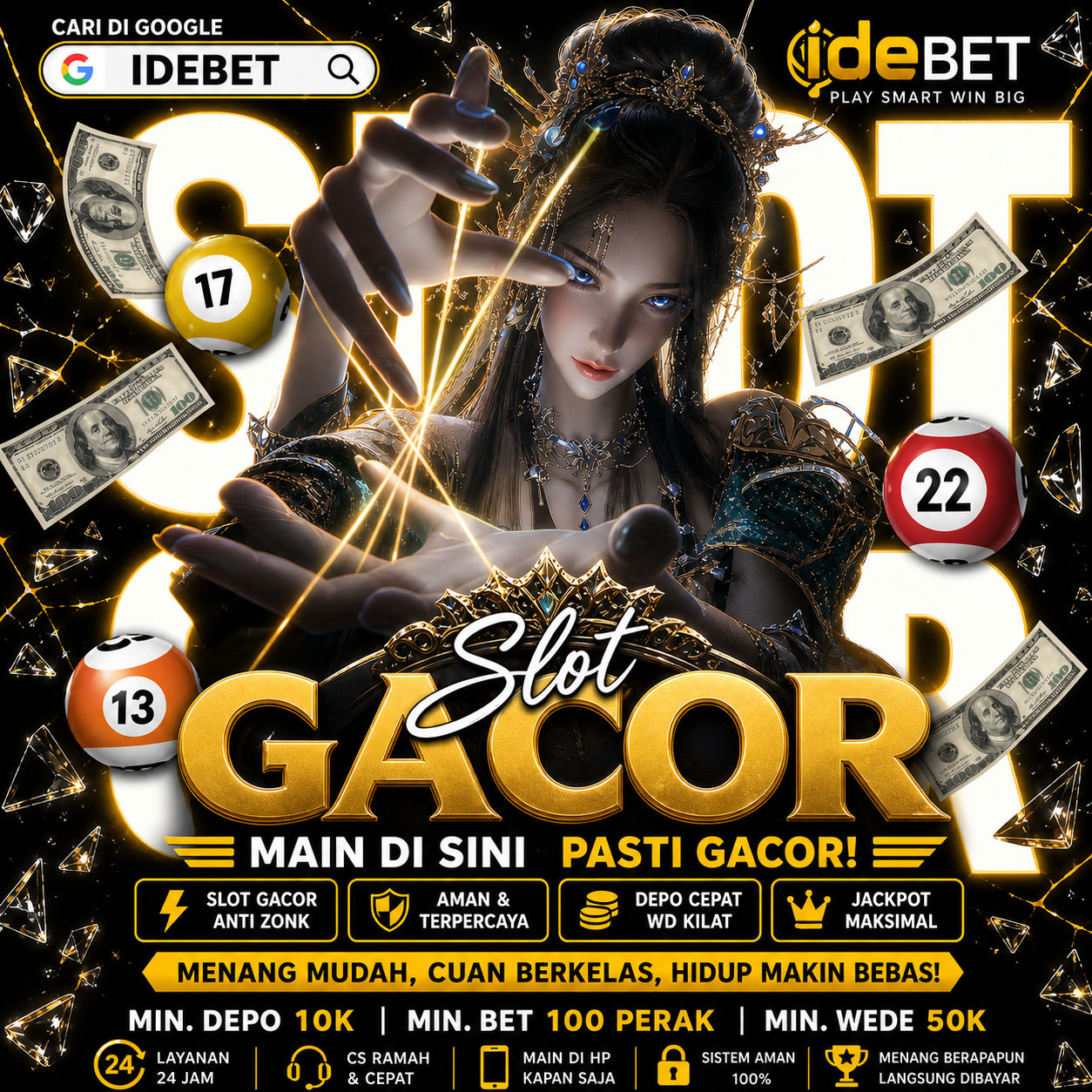 IDEBET: Link Login Situs Slot Gacor Paling Sensational X1000 Pasti Turun