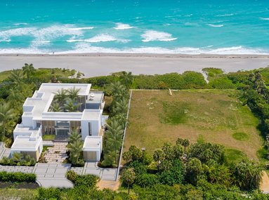 Spectacular brand new construction directly on the sand on Jupiter Island!