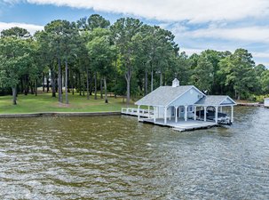 6.5 Acre Waterfront Homesite with Guest House on Lake Palestine.