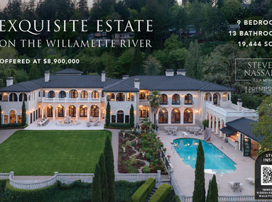 EXQUISITE ESTATE ON THE WILLAMETTE RIVER