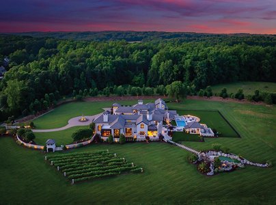 A Grand Estate Behind the Gates in Davidson