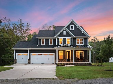 Custom-Built Modern Home Quietly Nestled on .72 Waterfront Acres