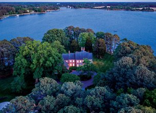 Rare Peninsula Estate Encompassing Nearly 10 Private Acres 