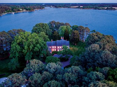 Rare Peninsula Estate Encompassing Nearly 10 Private Acres 