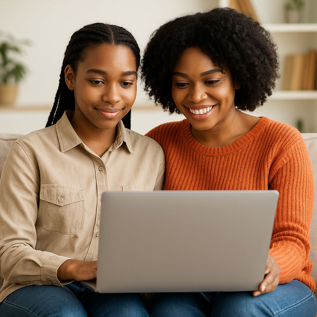 Students learning together