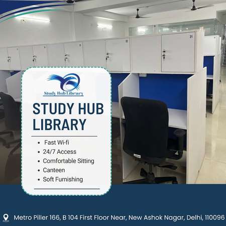 STUDY HUB LIBRARY, New Ashok Nagar — study library in 110014, Delhi