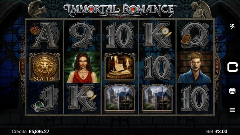 Immortal Romance slot screenshot