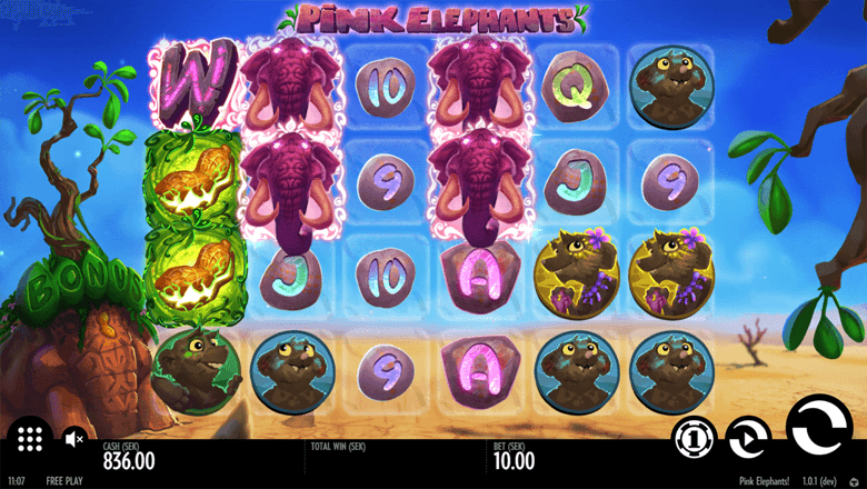 Pink Elephants slot screenshot