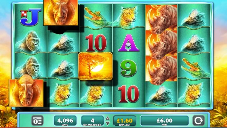 Raging Rhino slot screenshot