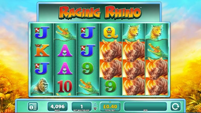 Raging Rhino slot screenshot