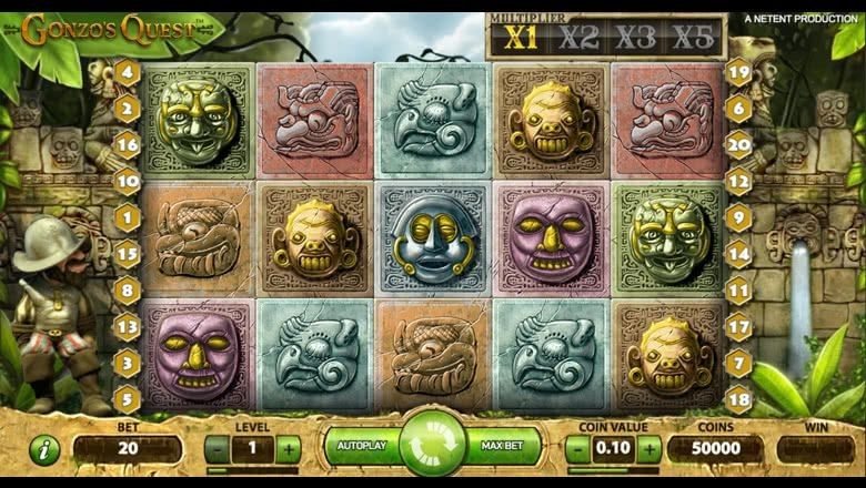 Gonzo's Quest slot screenshot