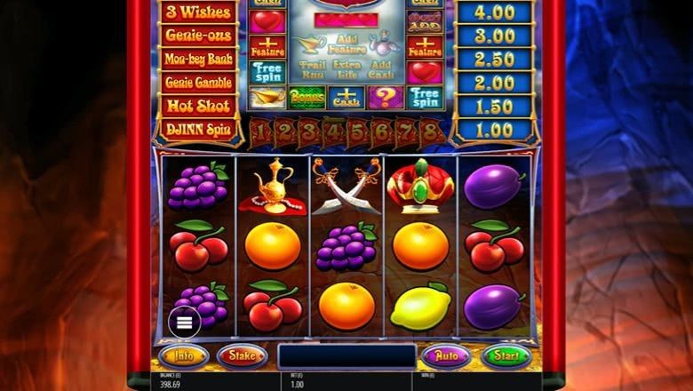 Genie Jackpots Cave of Wonder slot screenshot