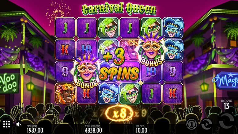 Carnival Queen slot screenshot