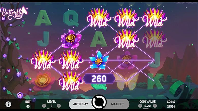 Butterfly Staxx slot screenshot