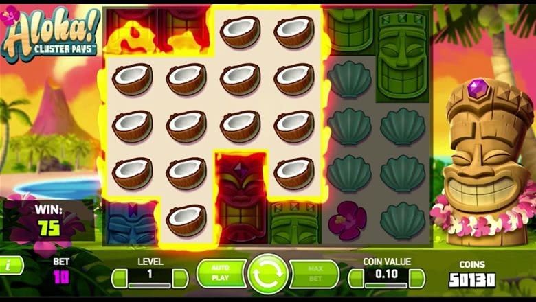 Aloha Cluster Pays slot screenshot