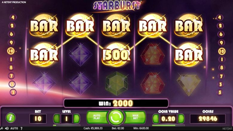 Starburst slot screenshot