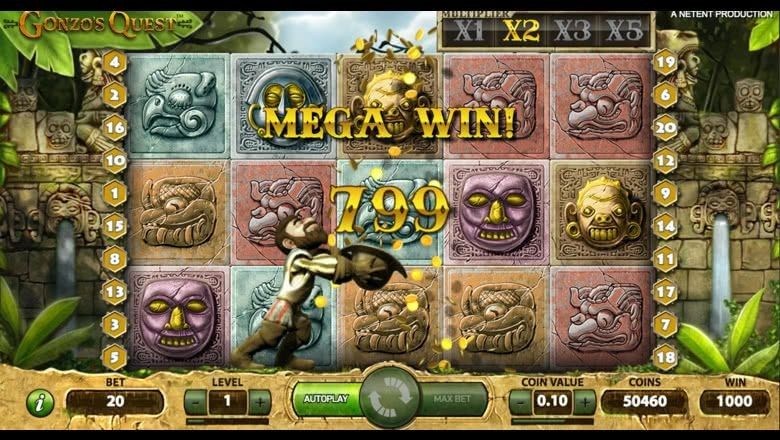 Gonzo's Quest slot screenshot