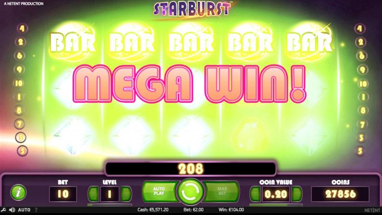 Starburst slot screenshot