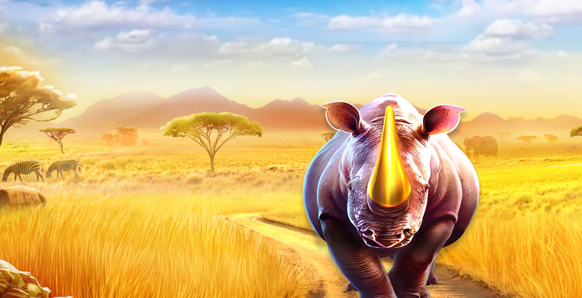 Огромный носорог 3д обои. Candyways Bonanza megaways background.