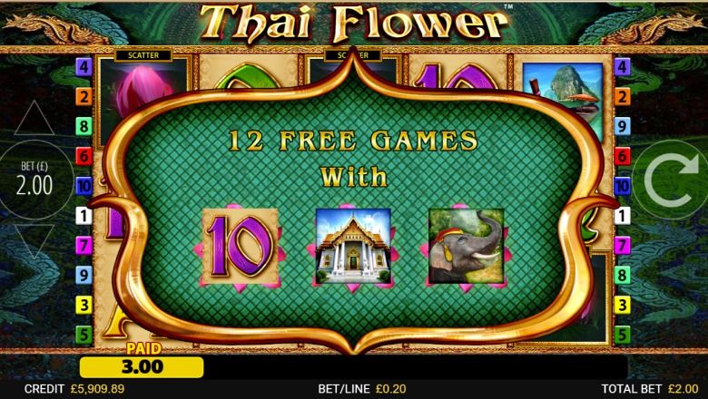 Thai Flower slot screenshot
