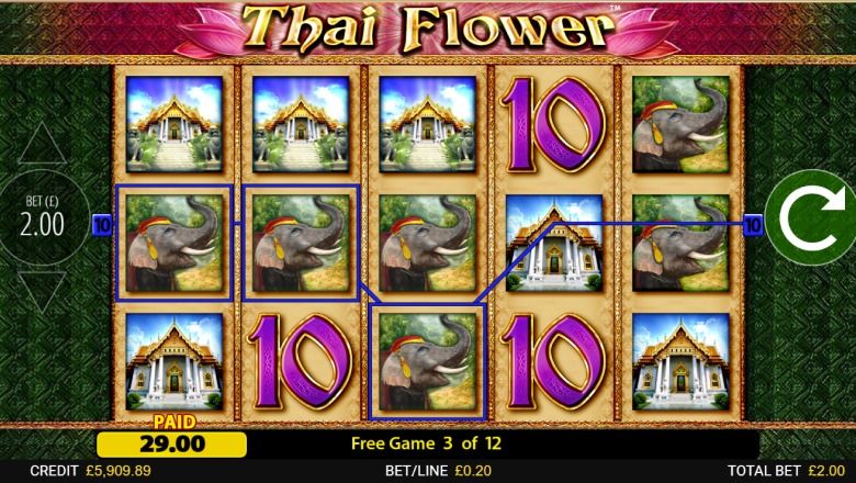 Thai Flower slot screenshot