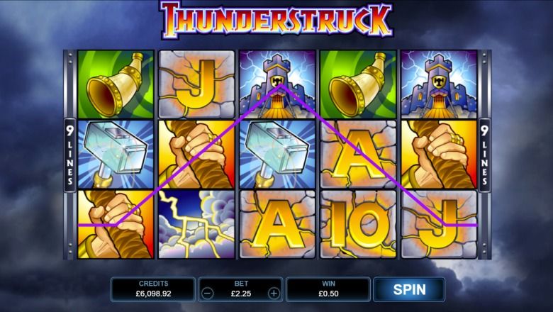 Thunderstruck slot screenshot