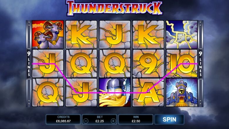 Thunderstruck slot screenshot