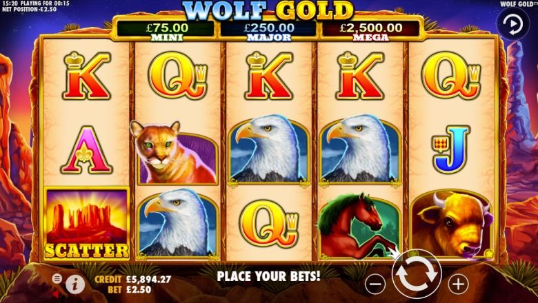 Wolf Gold slot screenshot