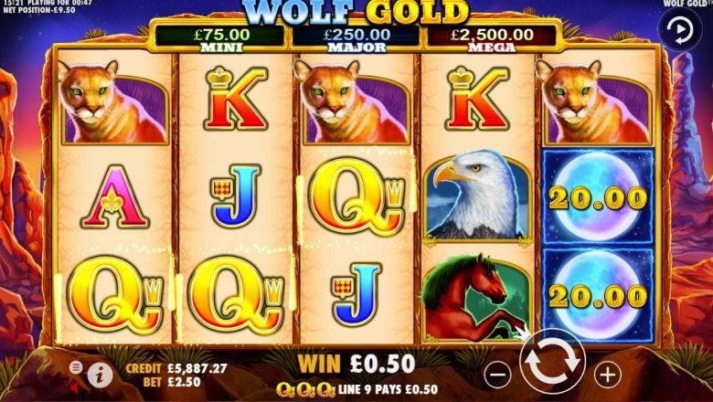 Wolf Gold slot screenshot