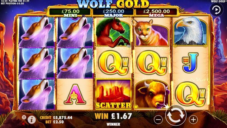 Wolf Gold slot screenshot