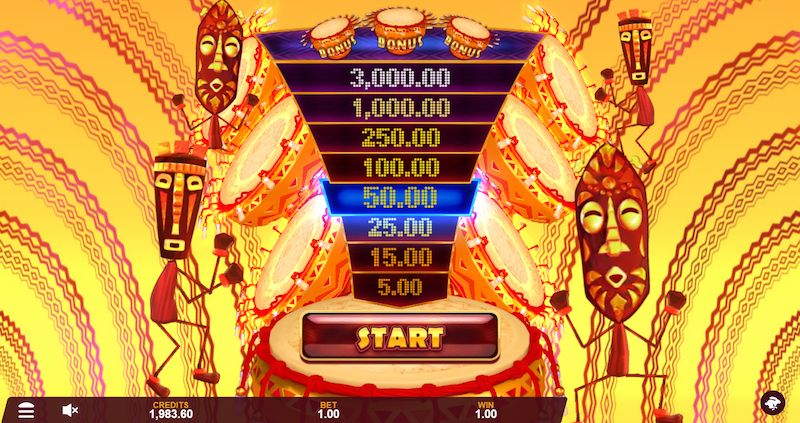 12 masks of fire drums slot game mrq online casino african mask free spins