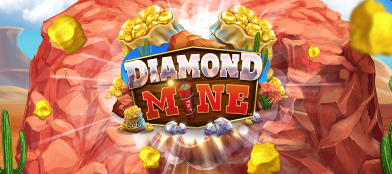 Diamond Mine Megaways miners mrq online casino mobile casino slot games gold coins graphics