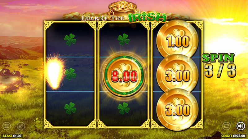 Luck o'the irish cash strike rapid fire jackpot blueprint gaming fruit machine slot game gold coins cash collect