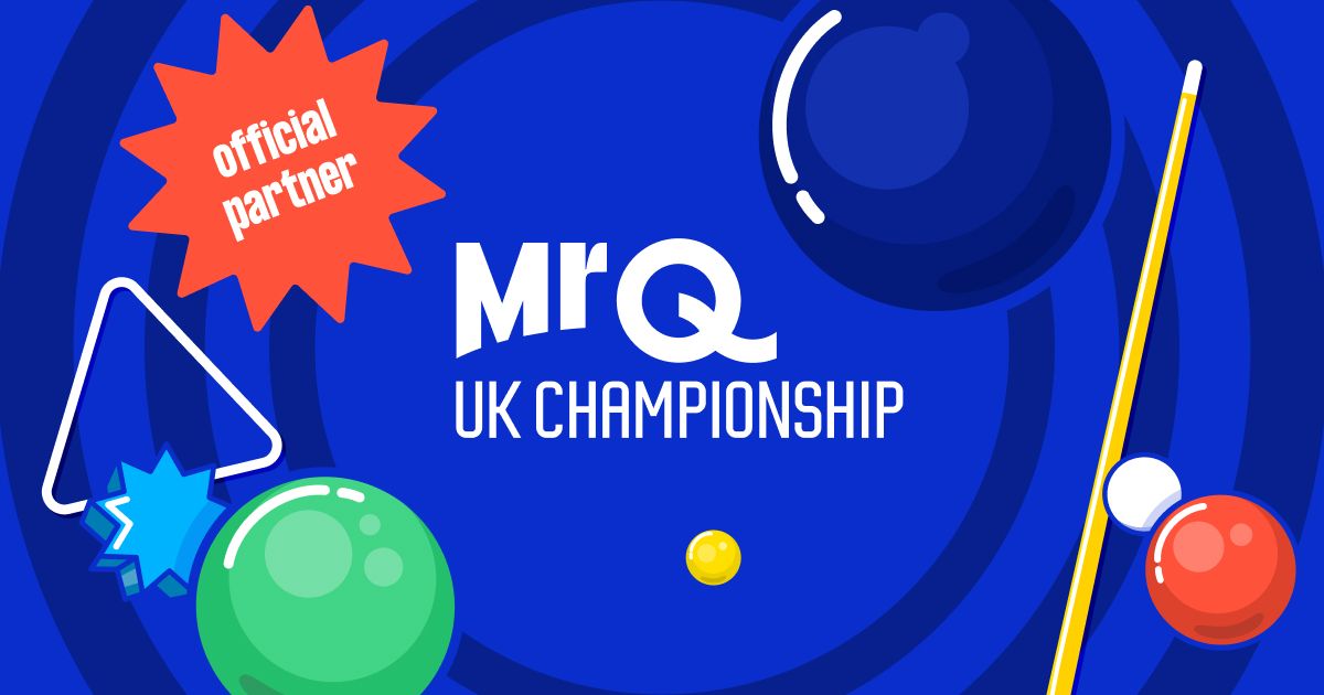 MrQ is the Lead Partner for UK Snooker Championship Snooker News MrQ UK