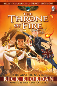 The Throne of Fire: The Graphic Novel (The Kane Chronicles Book 2) - Jacket