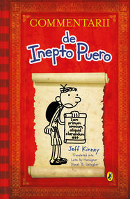 Commentarii de Inepto Puero (Diary of a Wimpy Kid Latin edition) - Jacket