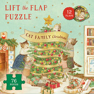 Cat Family Christmas Lift-the-Flap Puzzle - Jacket